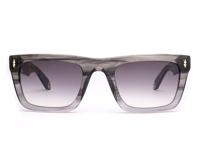 Amor Optical Dylan sunglasses in Light Grey Stripe