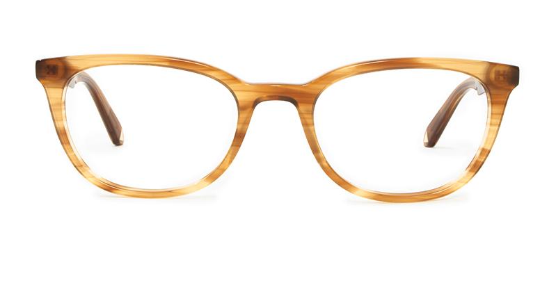 Alexis Amor Eden frames in Havana Blonde Stripe