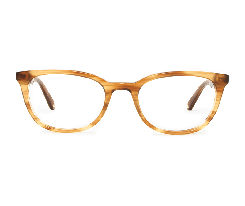 Alexis Amor Eden frames in Havana Blonde Stripe