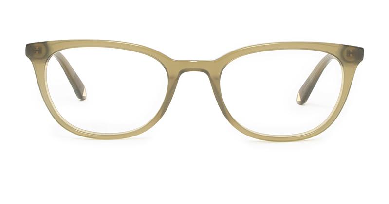 Alexis Amor Eden frames in Opaque Olive Glow 