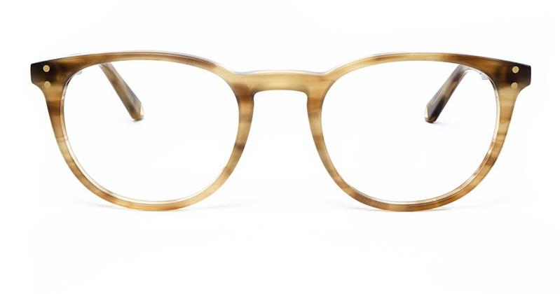 Alexis Amor Edie frames in Matte Havana Stripe