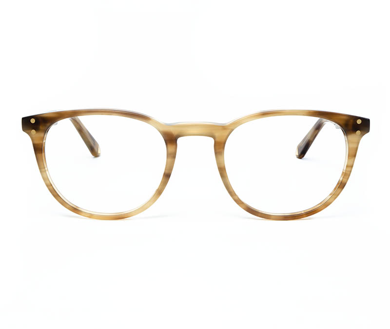 Alexis Amor Edie frames in Matte Havana Stripe