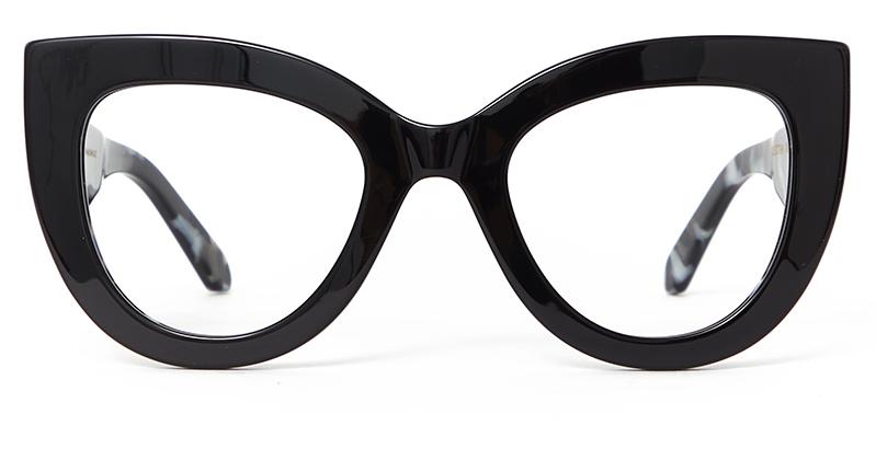 Alexis Amor Electra frames in Gloss Piano Black + Marble