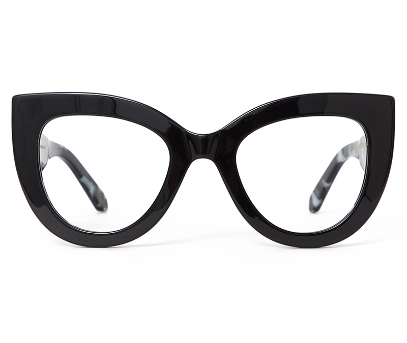 Alexis Amor Electra frames in Gloss Piano Black + Marble