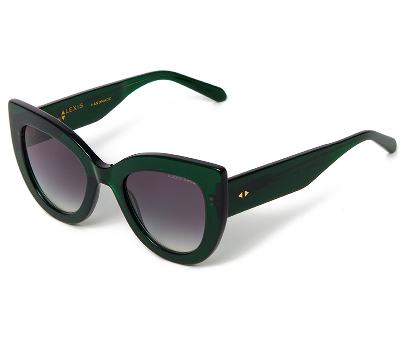 Alexis Amor Electra sunglasses in Deepest Darkest Emerald