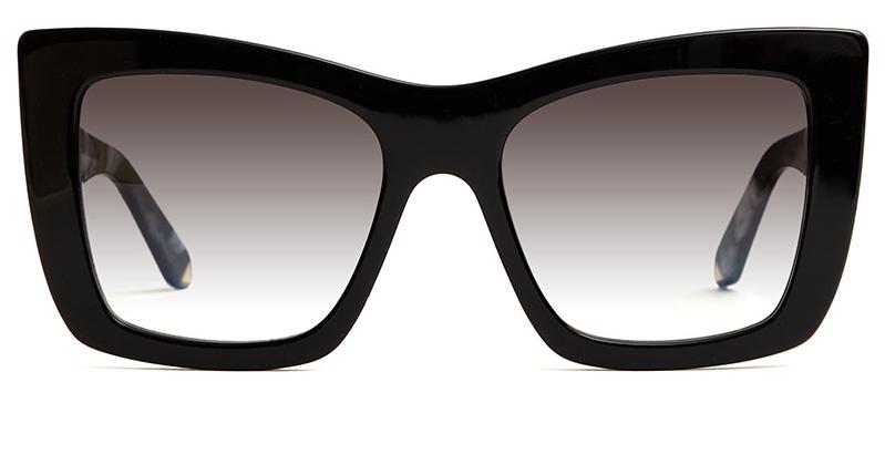 Alexis Amor Grace frames in Gloss Piano Black + Marble