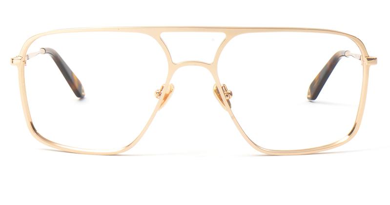 Alexis Amor Gus frames in Mirror Gold