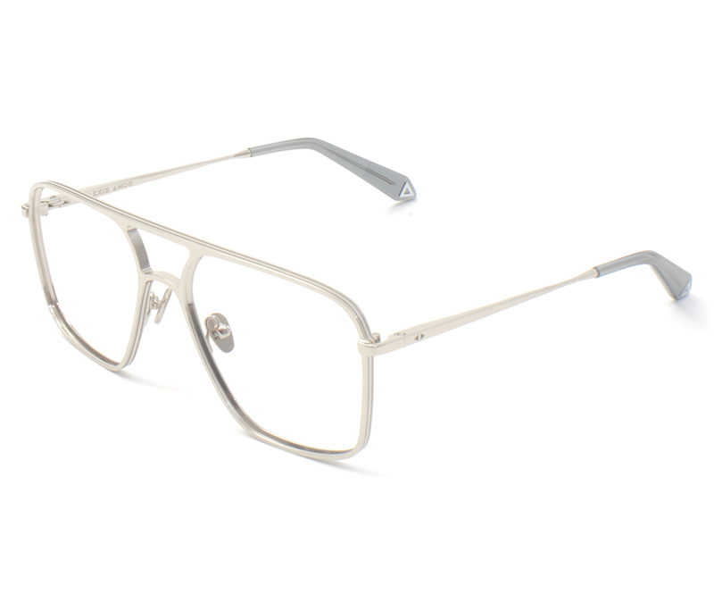 Alexis Amor Gus frames in Mirror Silver