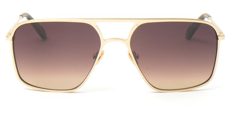 Alexis Amor Gus frames in Mirror Gold
