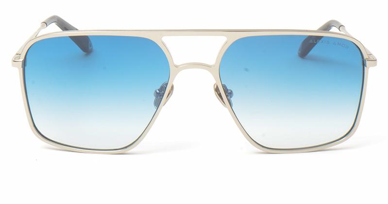Alexis Amor Gus frames in Mirror Silver