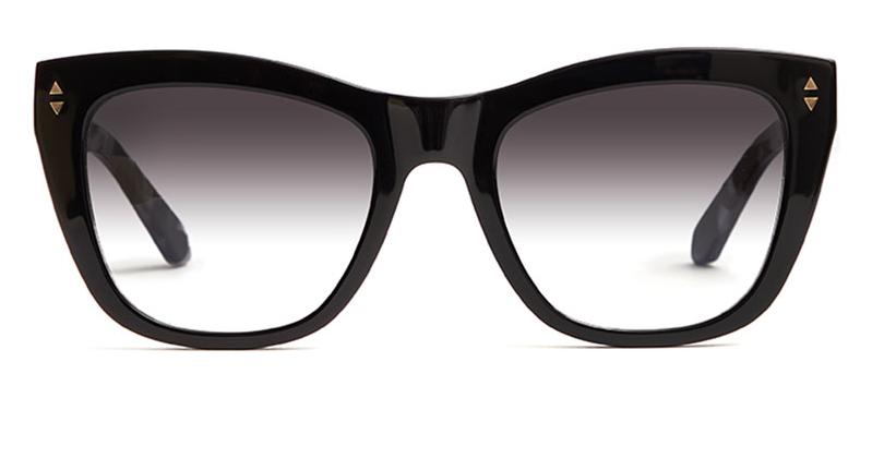 Alexis Amor Holly sunglasses in Gloss Piano Black + Marble