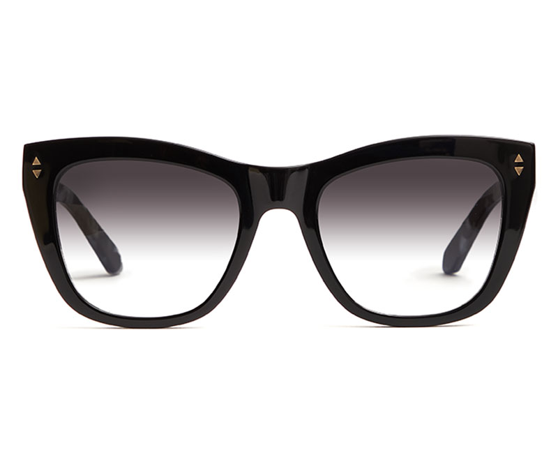 Alexis Amor Holly sunglasses in Gloss Piano Black + Marble