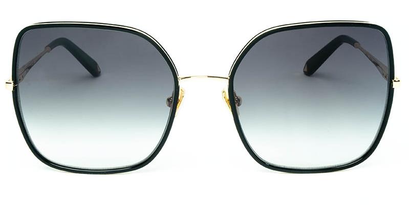 Alexis Amor India frames in Mirror Gold Gloss Black