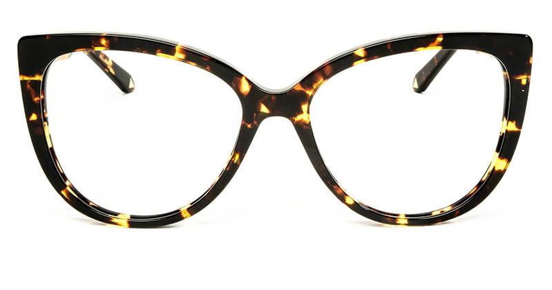 Alexis Amor Inez frames in Amber Fleck Matte Gold