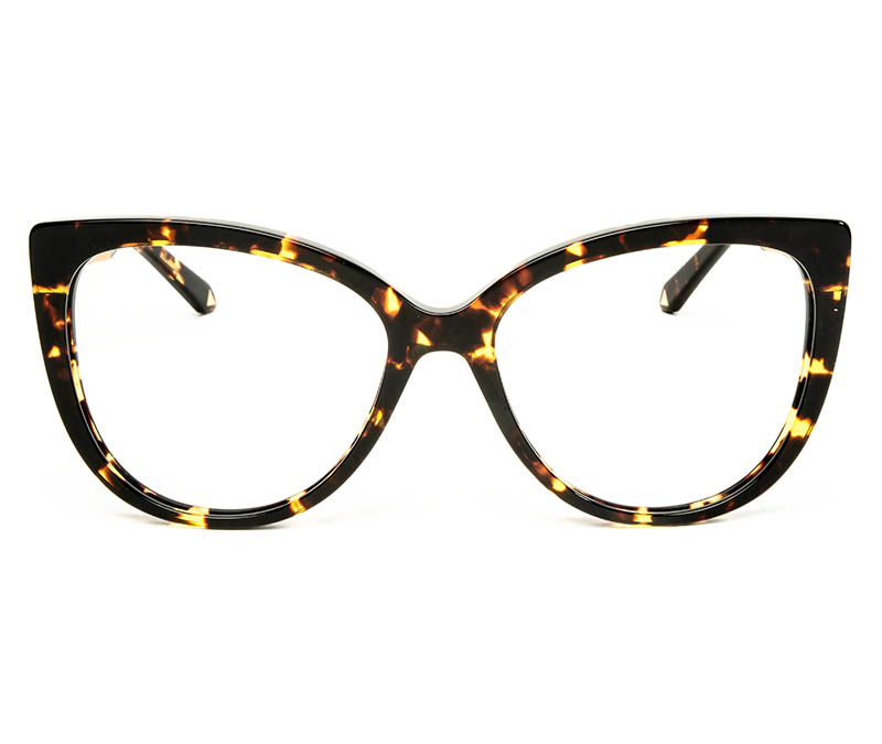 Alexis Amor Inez frames in Amber Fleck Matte Gold