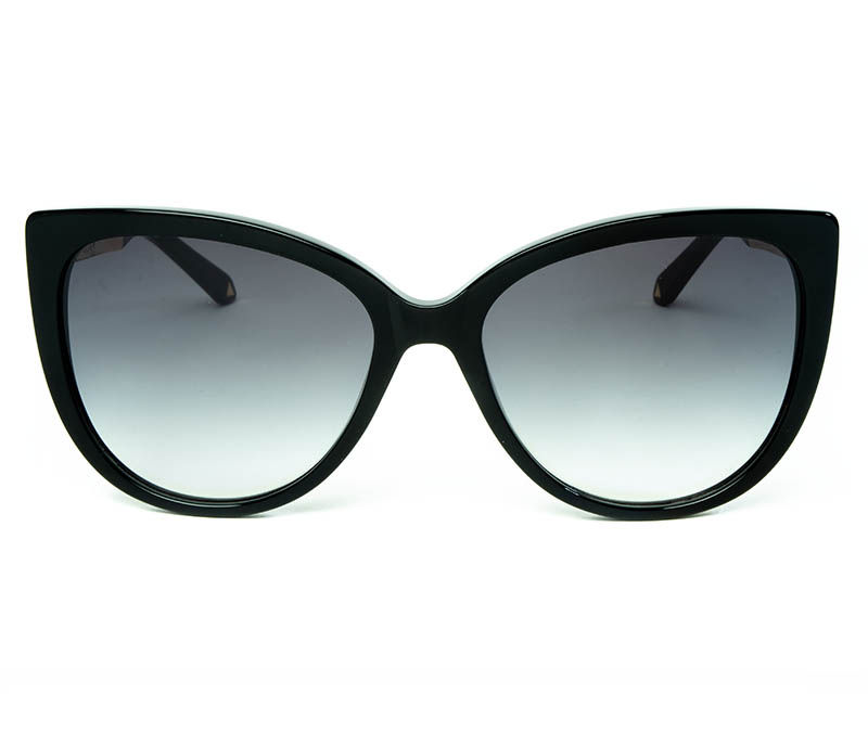 Alexis Amor Inez sunglasses in Gloss Piano Black Mirror Gold