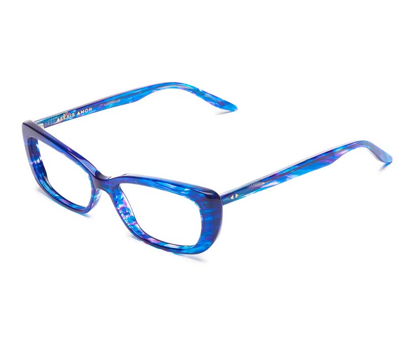 Alexis Amor Ivy SALE frames in Blueberry Stripe