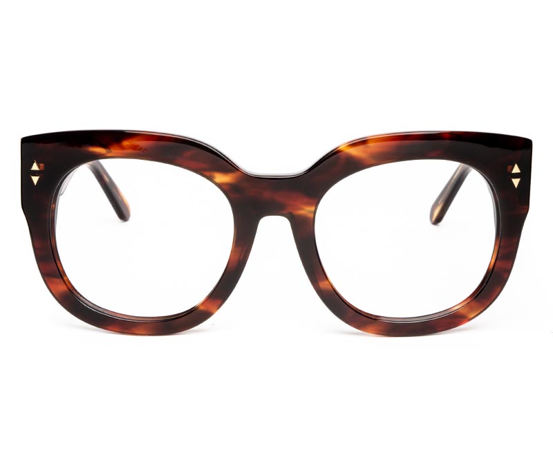 Alexis Amor Jojo frames in Caramel Havana Stripe