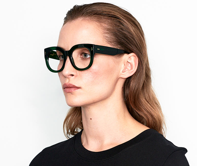 Alexis Amor Jojo frames in Deepest Dark Emerald
