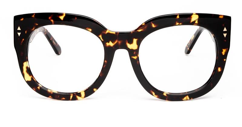Alexis Amor Jojo frames in Gloss Black Amber Fleck