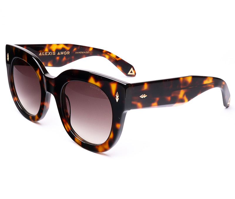 Amor Optical Jojo III sunglasses in Deep Dark Tortoise