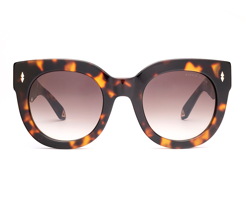 Amor Optical Jojo III sunglasses in Deep Dark Tortoise