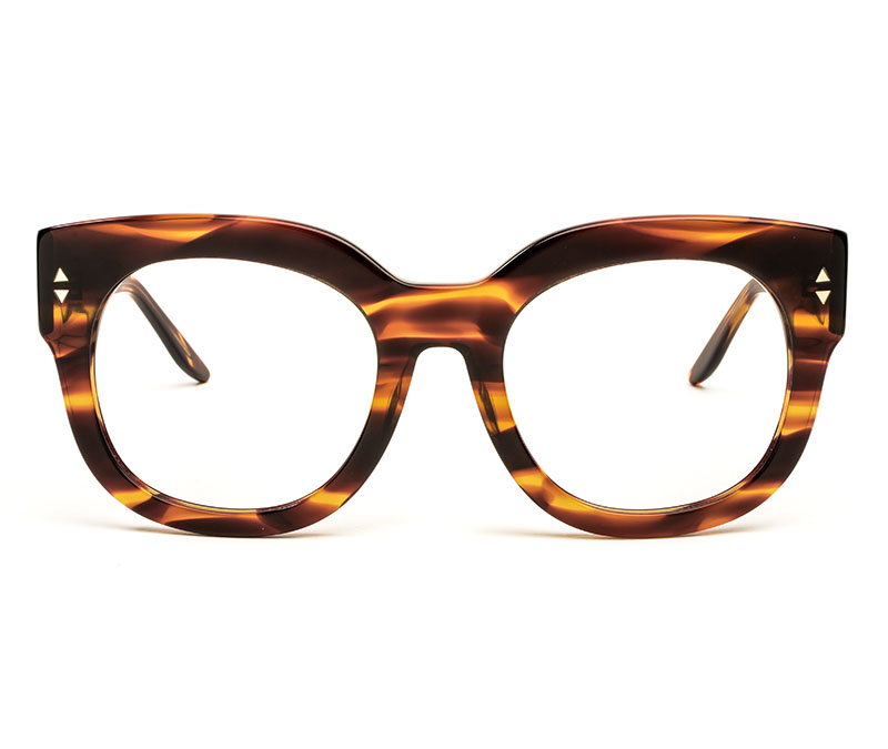 Alexis Amor Jojo frames in Smooth Caramel Stripe