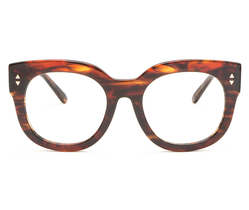 Alexis Amor Jojo X frames in Caramel Havana Stripe