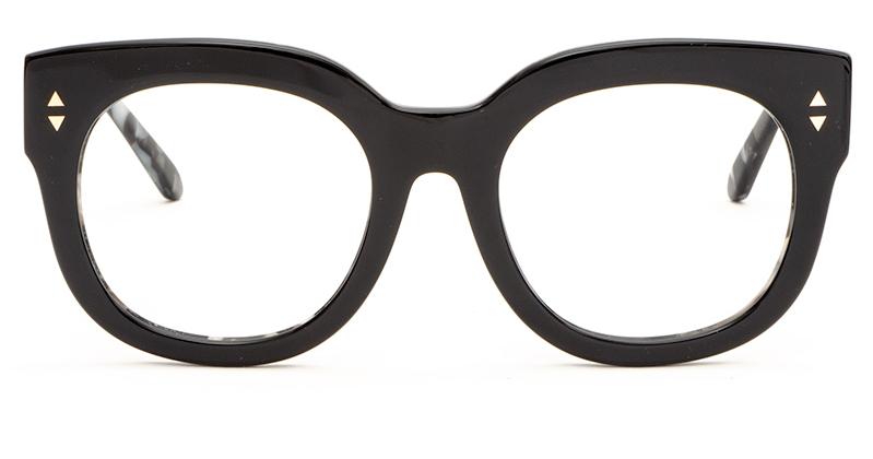 Alexis Amor Jojo X frames in Gloss Piano Black + Marble