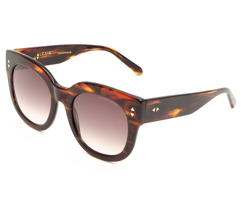 Alexis Amor Jojo X sunglasses in Caramel Havana Stripe