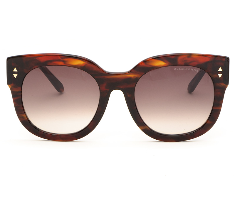 Alexis Amor Jojo X sunglasses in Caramel Havana Stripe