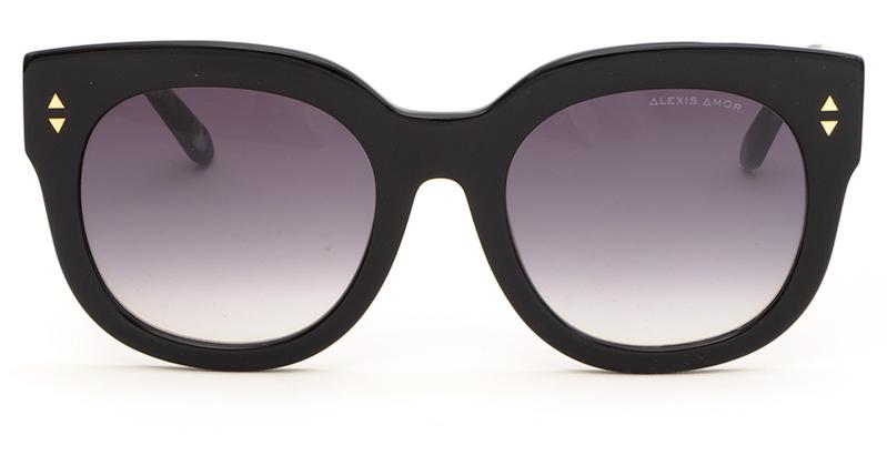 Alexis Amor Jojo X sunglasses in Gloss Piano Black + Marble