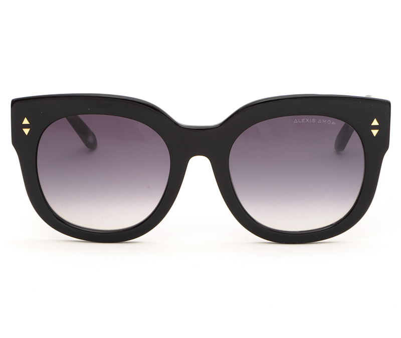 Alexis Amor Jojo X sunglasses in Gloss Piano Black + Marble