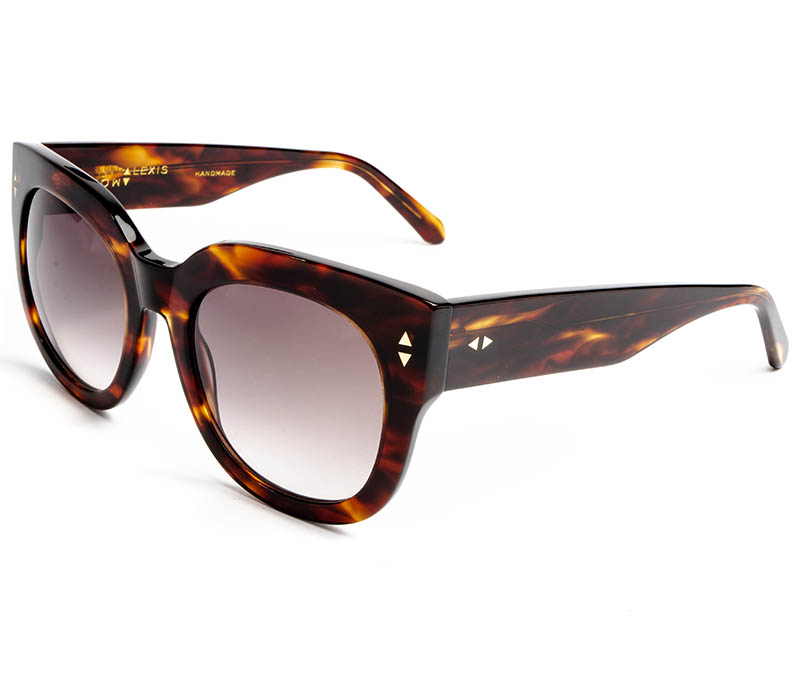 Alexis Amor Jojo sunglasses in Caramel Havana Stripe