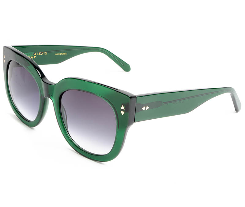 Alexis Amor Jojo sunglasses in Deepest Dark Emerald