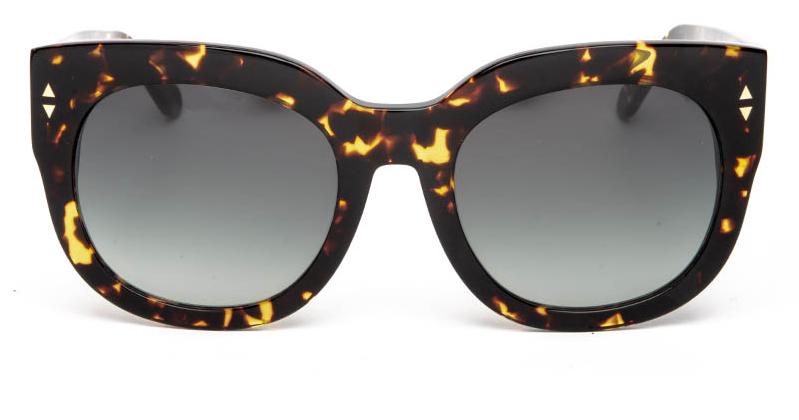 Alexis Amor Jojo frames in Gloss Black Amber Fleck