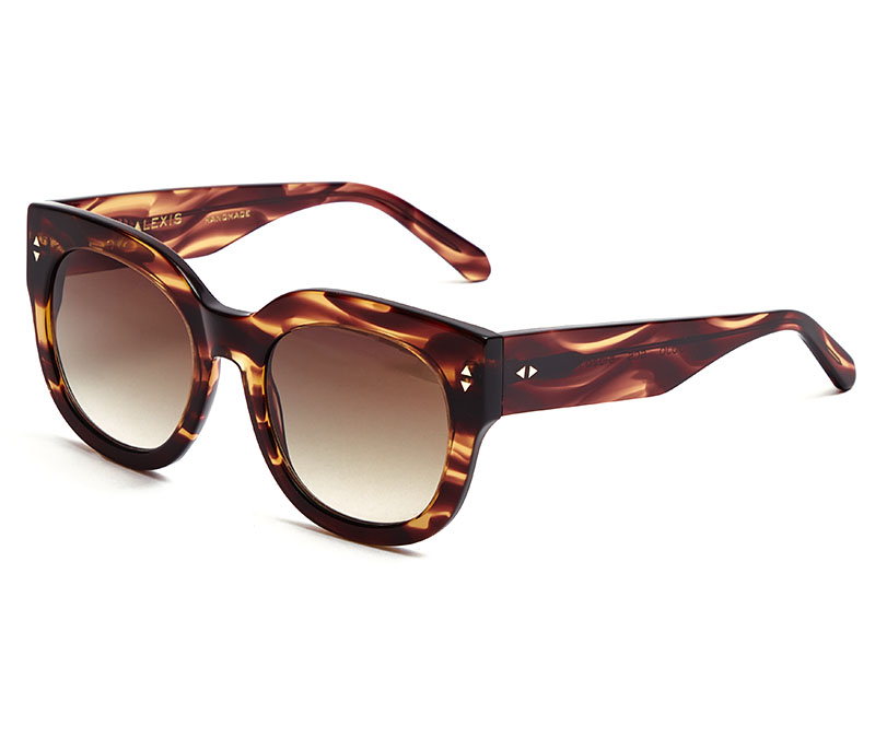 Alexis Amor Jojo sunglasses in Smooth Caramel Stripe