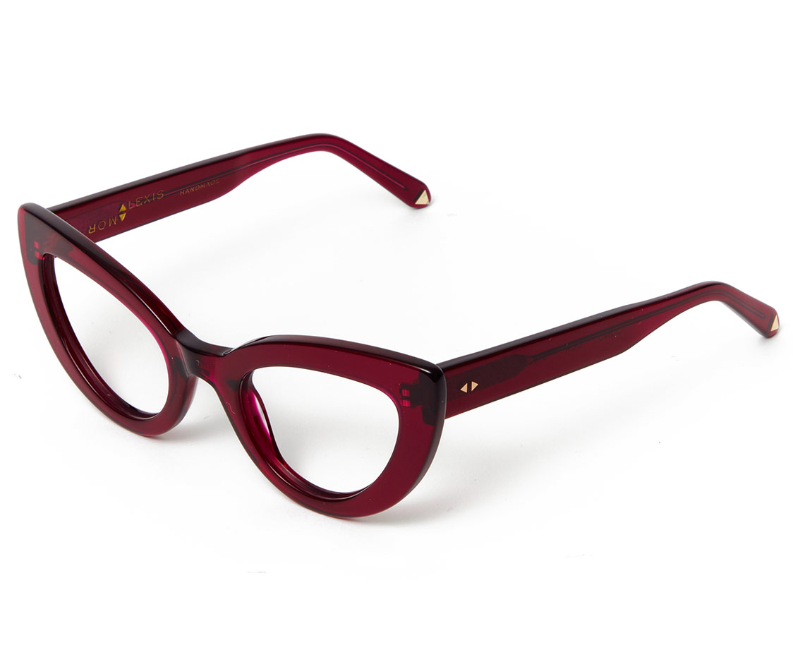 Alexis Amor Juno frames in Dark Cherry Red