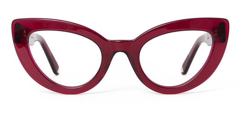 Alexis Amor Juno frames in Dark Cherry Red