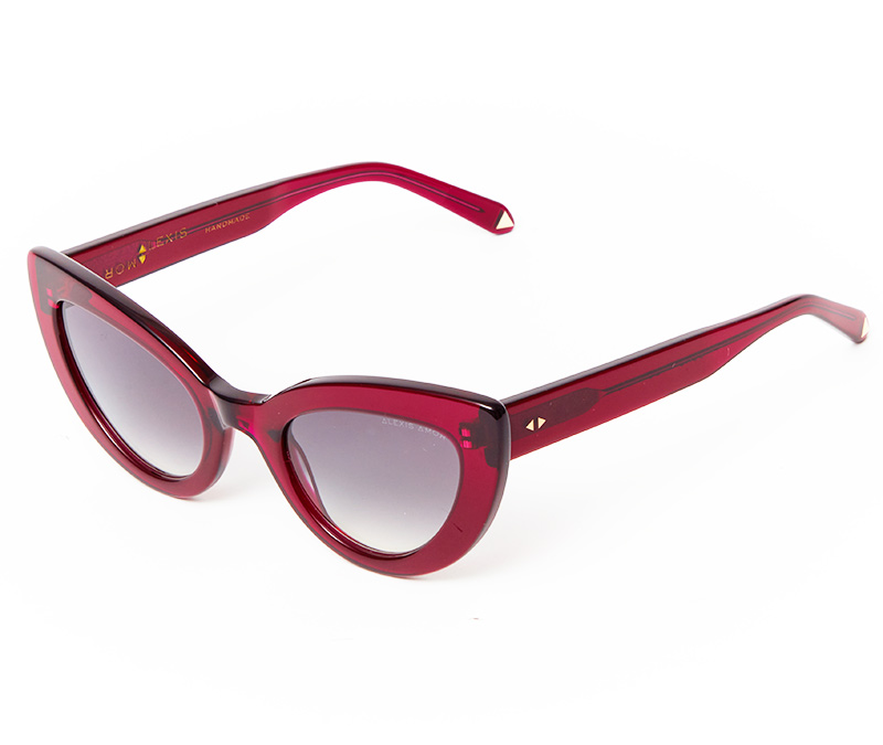 Alexis Amor Juno sunglasses in Dark Cherry Red