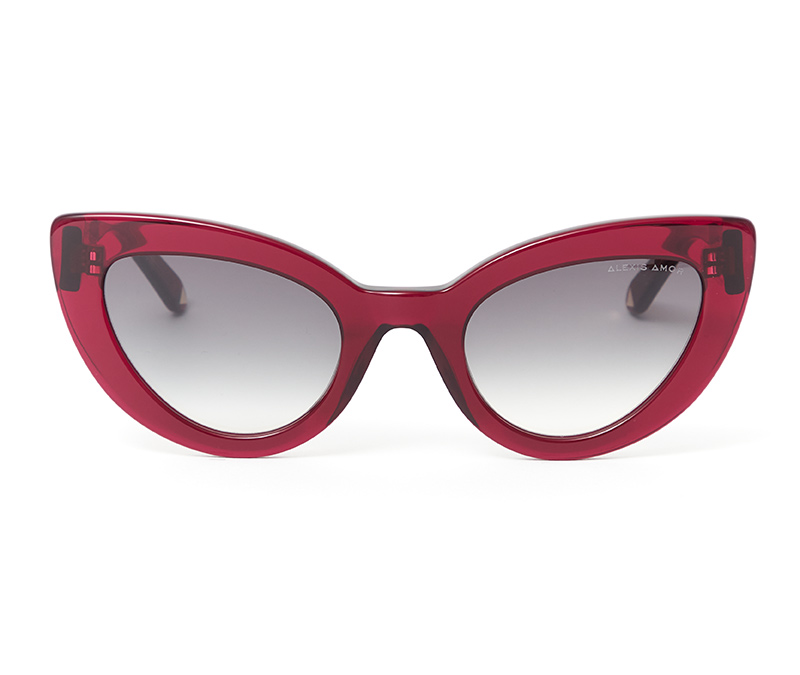Alexis Amor Juno sunglasses in Dark Cherry Red