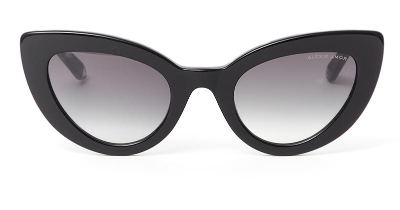 Alexis Amor Juno frames in Gloss Piano Black + Marble