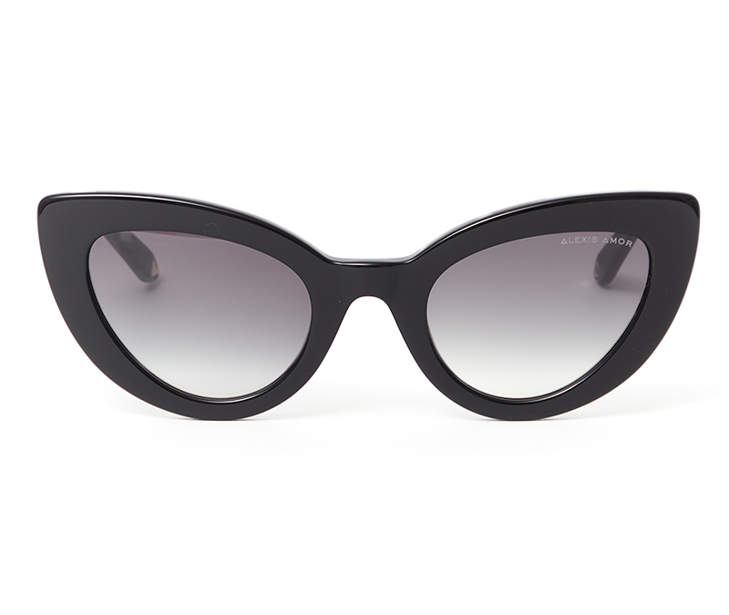 Alexis Amor Juno sunglasses in Gloss Piano Black + Marble