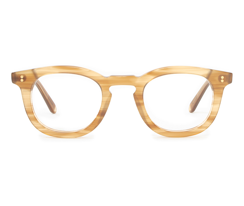 Alexis Amor Kent frames in Havana Blonde Stripe