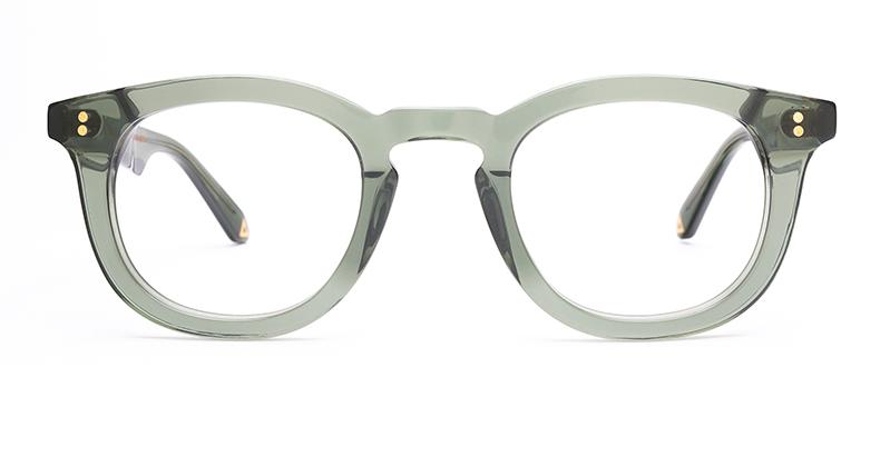Alexis Amor Kent frames in Khaki Crystal Green