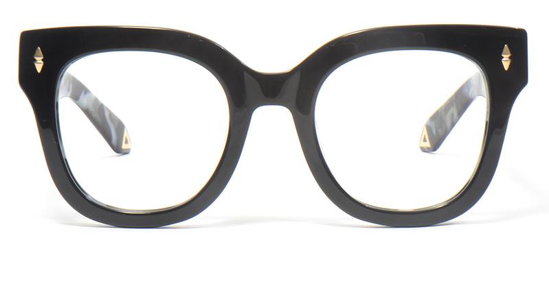 Alexis Amor Kiki X frames in Gloss Piano Black + Marble