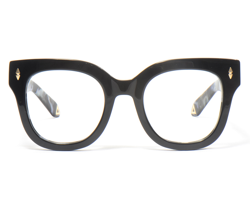 Alexis Amor Kiki X frames in Gloss Piano Black + Marble