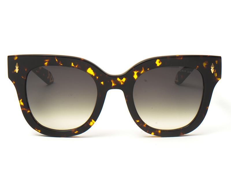 Alexis Amor Kiki X sunglasses in Dark Amber Fleck