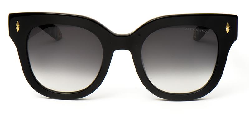 Alexis Amor Kiki X frames in Gloss Piano Black + Marble