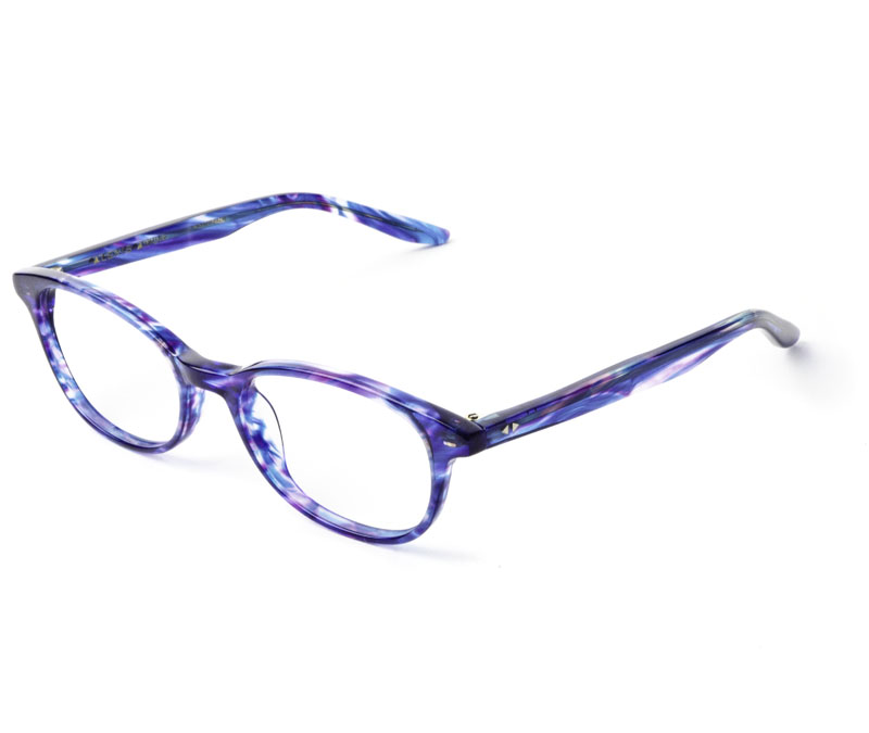 Alexis Amor Kitty frames in Blueberry Stripe